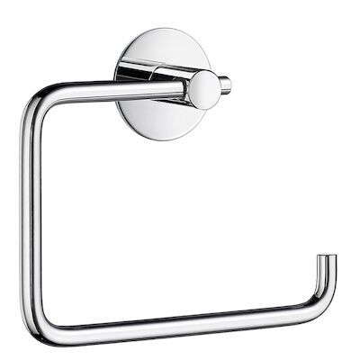 Toiletrolhouder met Ronde bevestigingsplaat Smedbo Beslagboden Gepolijst Edelstaal 10×13,6×3