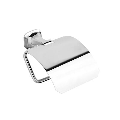 Toiletrolhouder Sapho Aida 13.5×14 cm met Klep Chroom