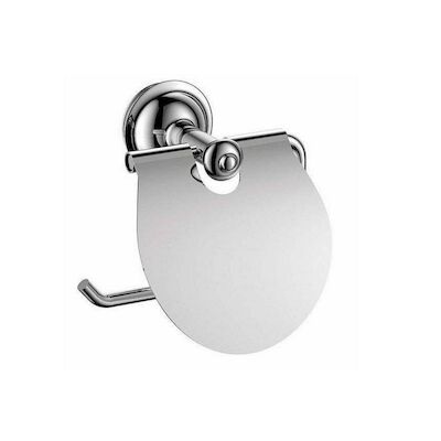Toiletrolhouder Sapho Astor 15.3×14.5 cm met Klep Chroom