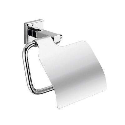 Toiletrolhouder Sapho Colorado 14.4×13.7 cm met Klep Chroom