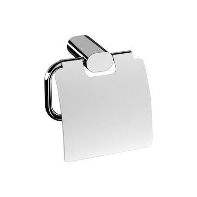 Toiletrolhouder Sapho Flori 14.4×14.3 cm met Klep Chroom