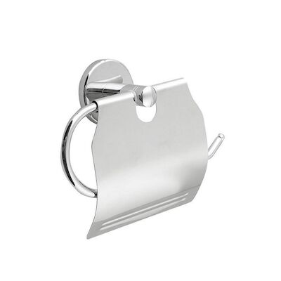 Toiletrolhouder Sapho Samba 16.8×14.2 cm met Klep Chroom