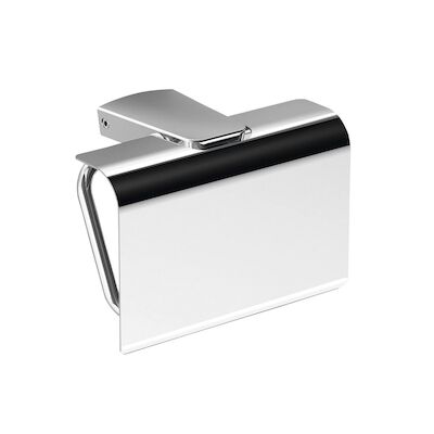 Toiletrolhouder Sapho Zen Chrom 13.6×9.9 cm met Klep Chroom