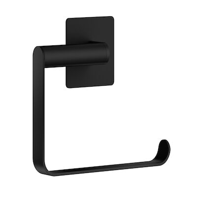 Toiletrolhouder Smedbo Cube zelfklevend Hangende Rol Mat Zwart