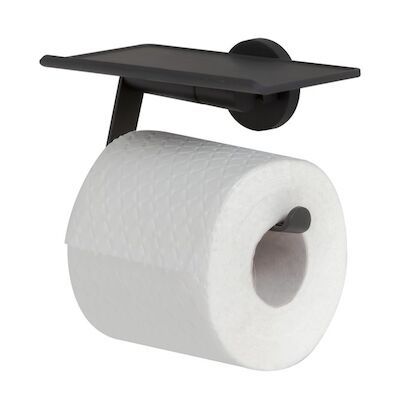 Toiletrolhouder Tiger Noon Met Planchet Zwart