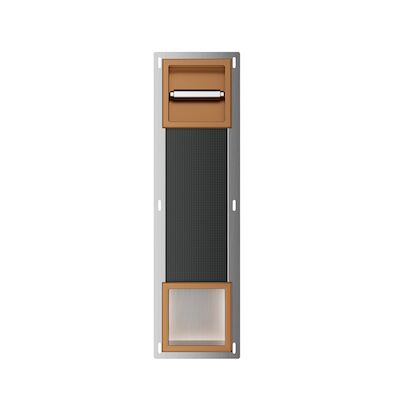 Toiletrolhouder Zonder Klep en Reserverolhouder Inbouw BWS Milan Geborsteld Brons Koper