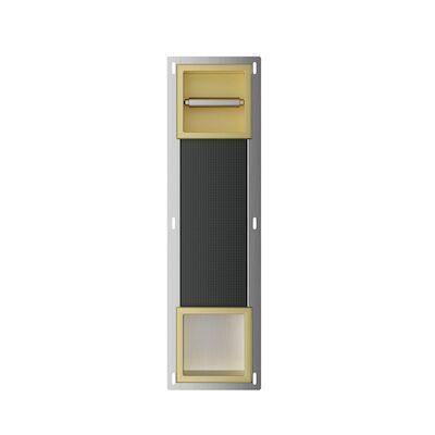 Toiletrolhouder Zonder Klep en Reserverolhouder Inbouw BWS Milan Geborsteld Messing