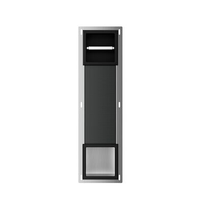 Toiletrolhouder Zonder Klep en Reserverolhouder Inbouw Wiesbaden Rocko Mat Zwart