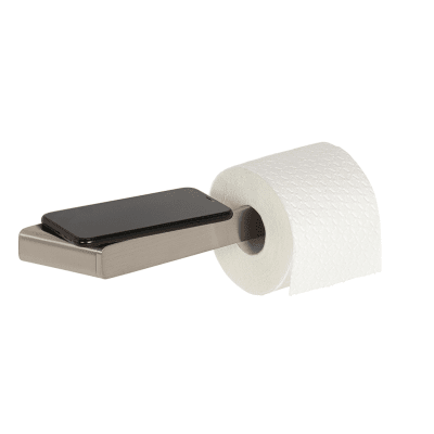 Toiletrolhouder Zonder Klep Met Planchet Geesa Shift Geborsteld RVS