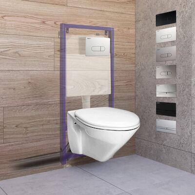 Toiletset Budget 78 B&W Rim-Ex Met B&W Drukplaat