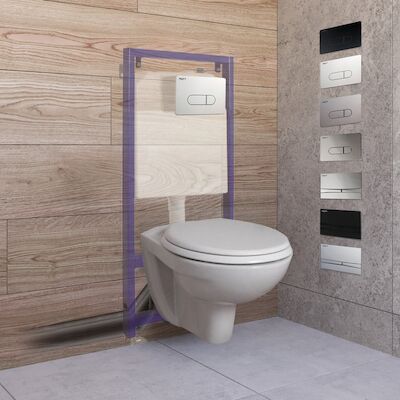 Toiletset Budget Set 02 B&W Compact Met B&W Drukplaat