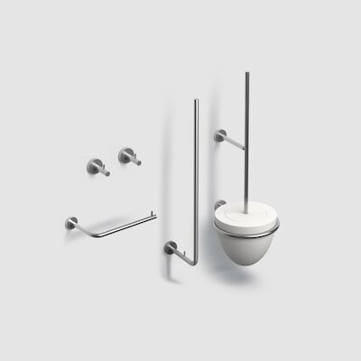 Toiletset Clou Slim InBe Accessoireset RVS Geborsteld