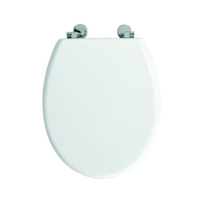 Toiletzitting Allibert Bolivia Geperst Hout 36,2×5,2×45 cm Gelakt Wit