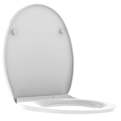Toiletzitting Allibert Clipeo 37,2x5x46,7 cm Soft Close Wit