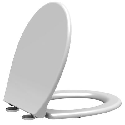 Toiletzitting Allibert Dolceo Afklikbaar 37×5,5×46,5 cm SoftClose Katoen Mat Wit
