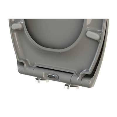 Toiletzitting Allibert Fally 37,5×44,8×5,2 Antraciet Grijs Soft-Close