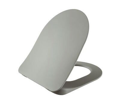 Toiletzitting BWS Met Inox Scharnieren Softclose Koel Grijs