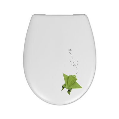 Toiletzitting Cedo Frog en Flies Softclose Wit