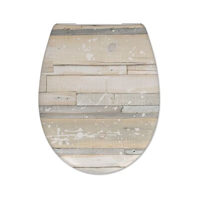 Toiletzitting Cedo Pastel Wood Grijs Bruin