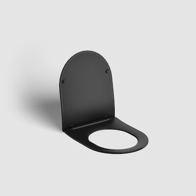 Toiletzitting Clou Quickrelease En Softclose Mat Zwart