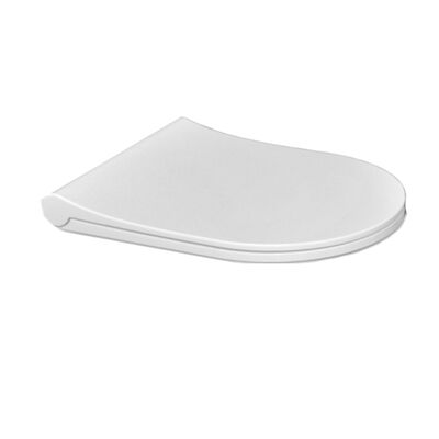 Toiletzitting Sanicare Rondo SLIM Ultra Dun Soft Close T.b.v. Rondo Wandcloset Wit