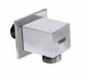 Tres Cuadro muurbochtaansluiting chroom 9106183