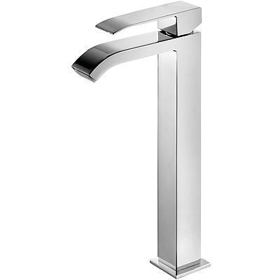 Tres Cuadro Wastafelmengkraan met waterval-uitloop chroom 00681001