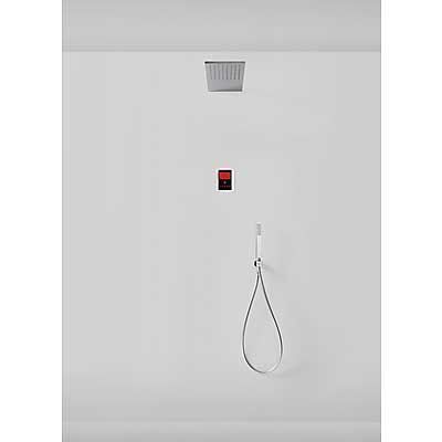 Tres electronische inbouw doucheset met regendouche chroom 09286502