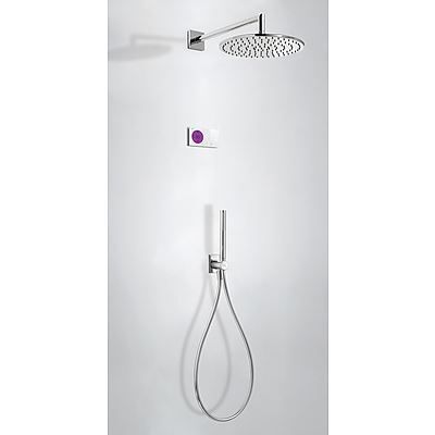 Tres electronische inbouw doucheset met regendouche chroom 09286558