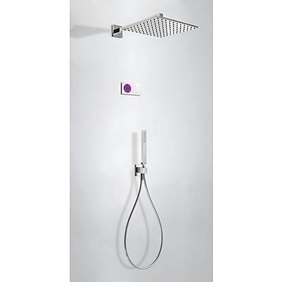 Tres electronische inbouw doucheset met regendouche chroom 09286563