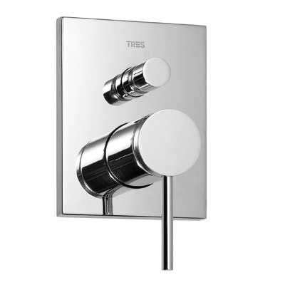 Tres Mono-Term inbouw doucheset thermostatisch chroom 20118001