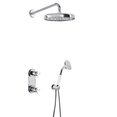 Tres Retro Douchethermostaat met doucheset 02497002 Chroom