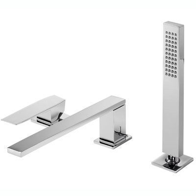 Tres Slim Badmengkraan voor randset met handdouche Chroom 20216101