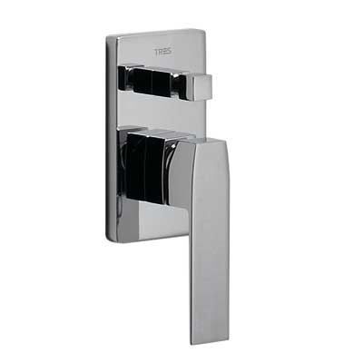 Tres Slim inbouw douchemegkraan met omsteller chroom 20218001