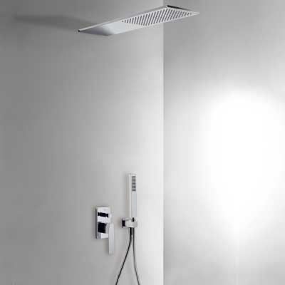 Tres Slim inbouw doucheset chroom met handdouche chroom 20218003