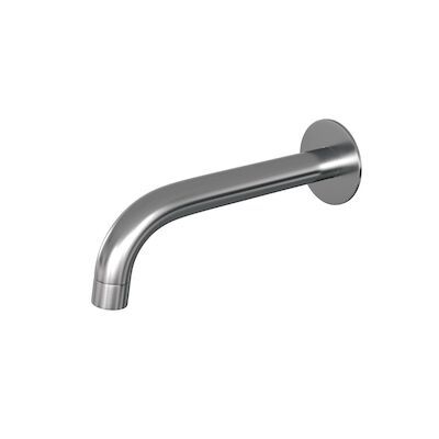 Uitloop Brauer Gebogen Incl Rozet 65mm PVD-Coating Geborsteld RVS
