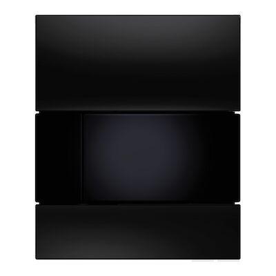 Urinoir Bedieningsplaat TECE Square Glas Zwart 10,4×12,4 cm (met zwarte toetsen)