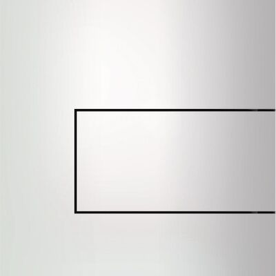 Urinoir Bedieningsplaat TECE Square Metaal Glanzend Wit 12,4×14,4 cm