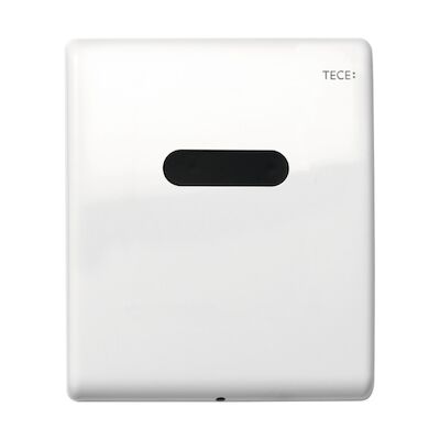 Urinoir Elektronische Bedieningsplaat TECE Planus 10×12 cm Glanzend Wit (werkt o.b.v. adapter)