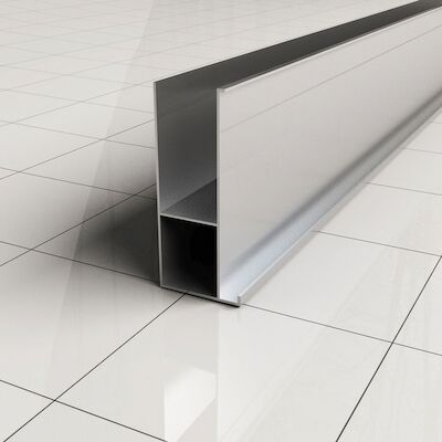 Verbredingsprofiel voor Douchewand Wiesbaden Aluminium 3x200cm