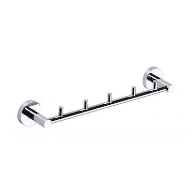 Vijfvoudige Handdoekhaak Sapho X-Round 39.5×5.5 cm Chroom