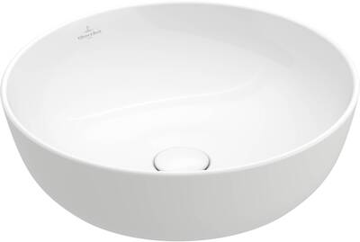 Villeroy & Boch Artis opzetwastafel rond 43 cm. z/kraangat z/overloop Wit