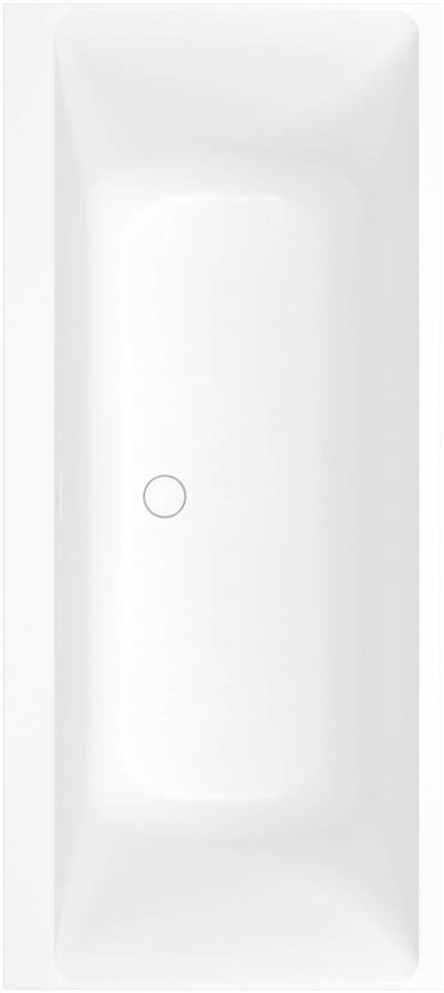 Villeroy & Boch Subway 3 0 inbouwbad met ligzijde links en rechts 180x80cm glans stone white quaryl