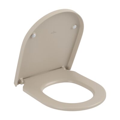 Villeroy & Boch Subway 3.0 Closetzitting Softclose en Quickrelease 43.8×37.4×4.2 cm Mat Almond