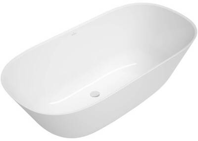 Villeroy & Boch Theano vrijstaand bad met 2 ligzijdes 155x75cm stone white quaryl