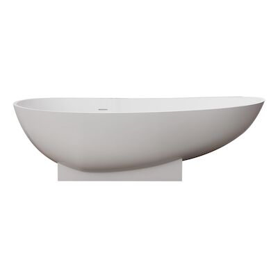 Vrijstaand Bad Best Design Earth 180x84x56 cm Solid Surface Mat Wit