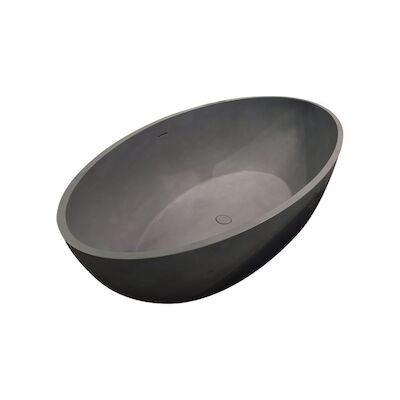 Vrijstaand bad Best Design New Stone Lava 180x85x52cm Solid Surface Grijs