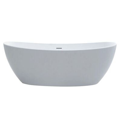 Vrijstaand Bad Best Design Orto 180x85x64 cm Solid Surface Mat Wit
