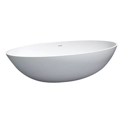 Vrijstaand bad Best Design Solid New-Stone Mat wit 180x85x52cm