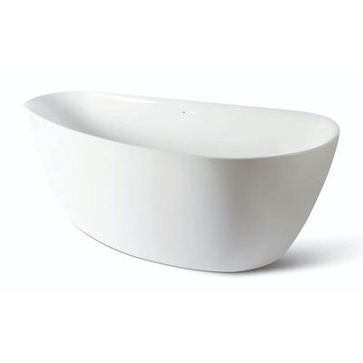 Vrijstaand Bad Luca Sanitair Primo Acryl 170x78x60 cm 260L Incl. Afvoerset Glans Wit